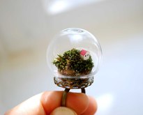 Кольцо Moss terrarium ring - ручная работа, handmade