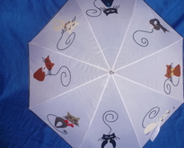 зонт "Кошачий вальс" - ручная работа, handmade